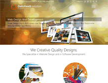 Tablet Screenshot of dakshwebsolution.com